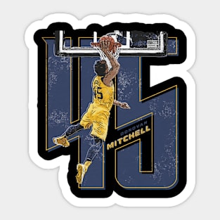 Donovan Mitchell Utah Number Sticker